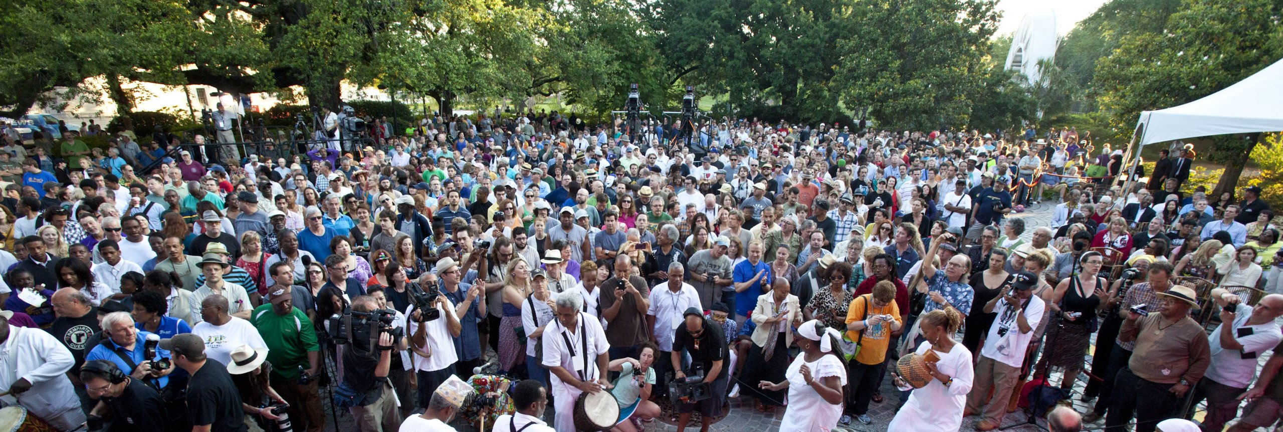 Concert crowd at Congo Square