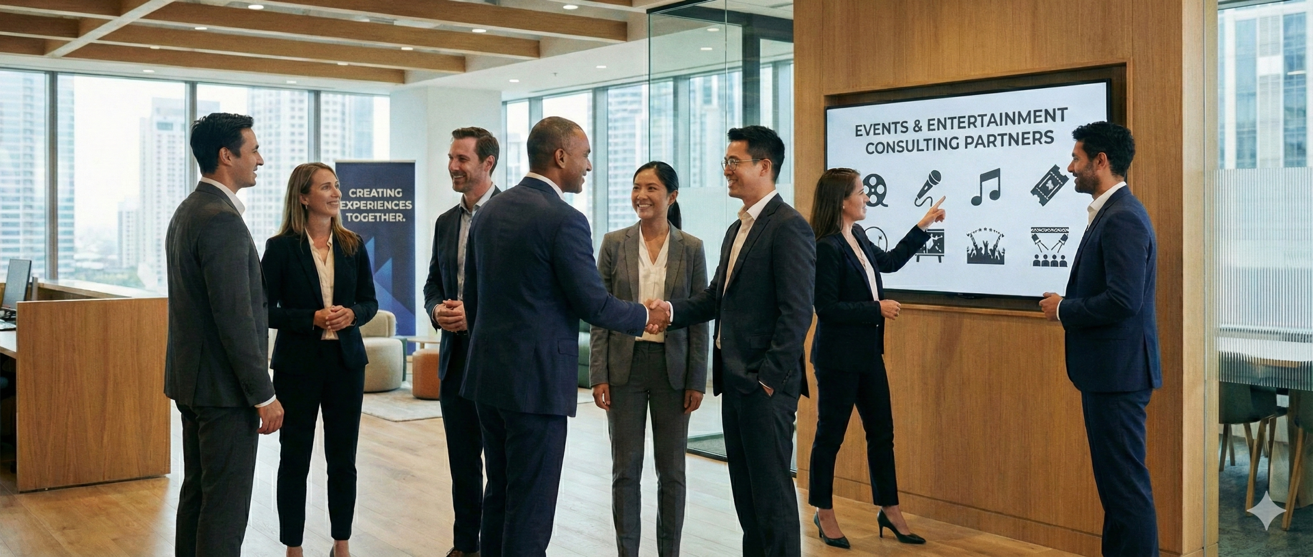 A collaborative meeting environment or networking event